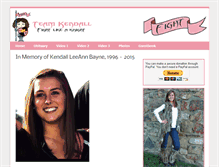 Tablet Screenshot of kendallbayne.com